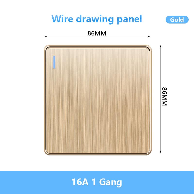 86 Тип британский стандарт настенный выключатель света 16A матовая панель ВКЛ ВЫКЛ домашний выключатель питания клавишный 1/2/3/4 Gang 1/2Way