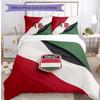 Hungary Football Printed Bedding 3 Piece Set Cozy Breathable Bed Cover Set as Housewarming Holiday Gift