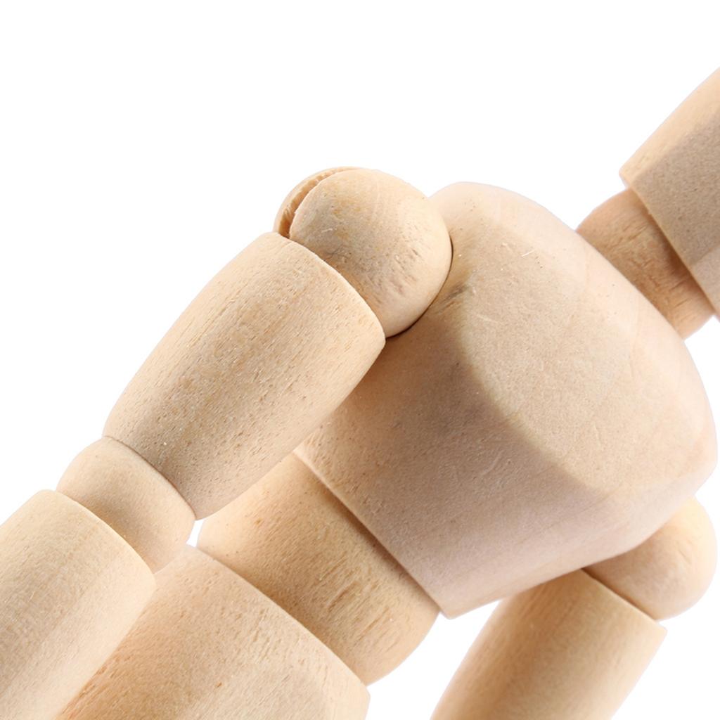 Wooden Manikin Model, Articulated for Artists, Photographers, Animators, Desk Toy, Ornament