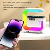 Многофункциональные Bluetooth-колонки Атмосферные RGB Настольные часы Ночник Беспроводное зарядное устройство для iPhone Samung Xiaomi Быстрая зарядка