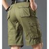 Мужские шорты-карго, повседневные армейские боевые брюки с карманом, мужские летние спортивные рабочие брюки до колен