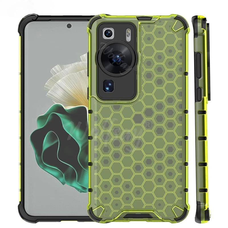 Противоударный прозрачный чехол для Huawei P60 Pro Бампер Чехол-броня "Соты" для Huawei P60 Pro Чехол-накладка для Huawei P60 P 60 Pro