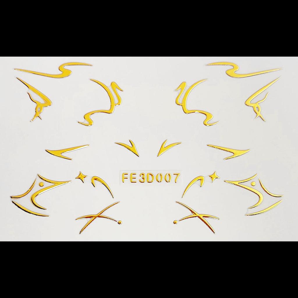 Лазерная подводка для глаз, 3D трехмерная рельефная наклейка-бабочка для макияжа глаз, сценическая наклейка-татуировка