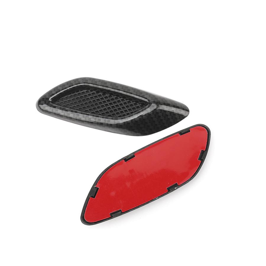 6X 3D Shark Gill Car Side Fake Vent Sticker Carbon Fiber Look Decoration Sticker