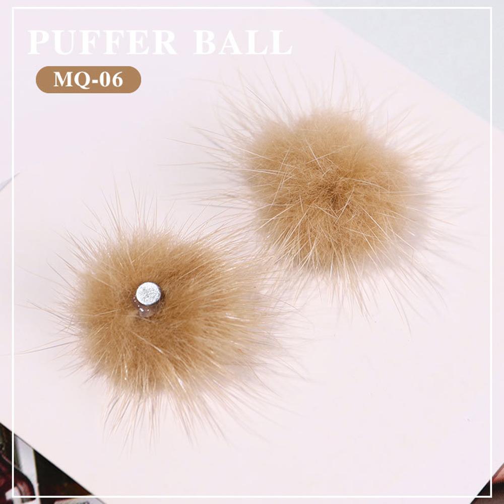 1 шт. Горячий съемный милый 3D съемный помпон для ногтей пушистый плюшевый шарик мягкий помпон