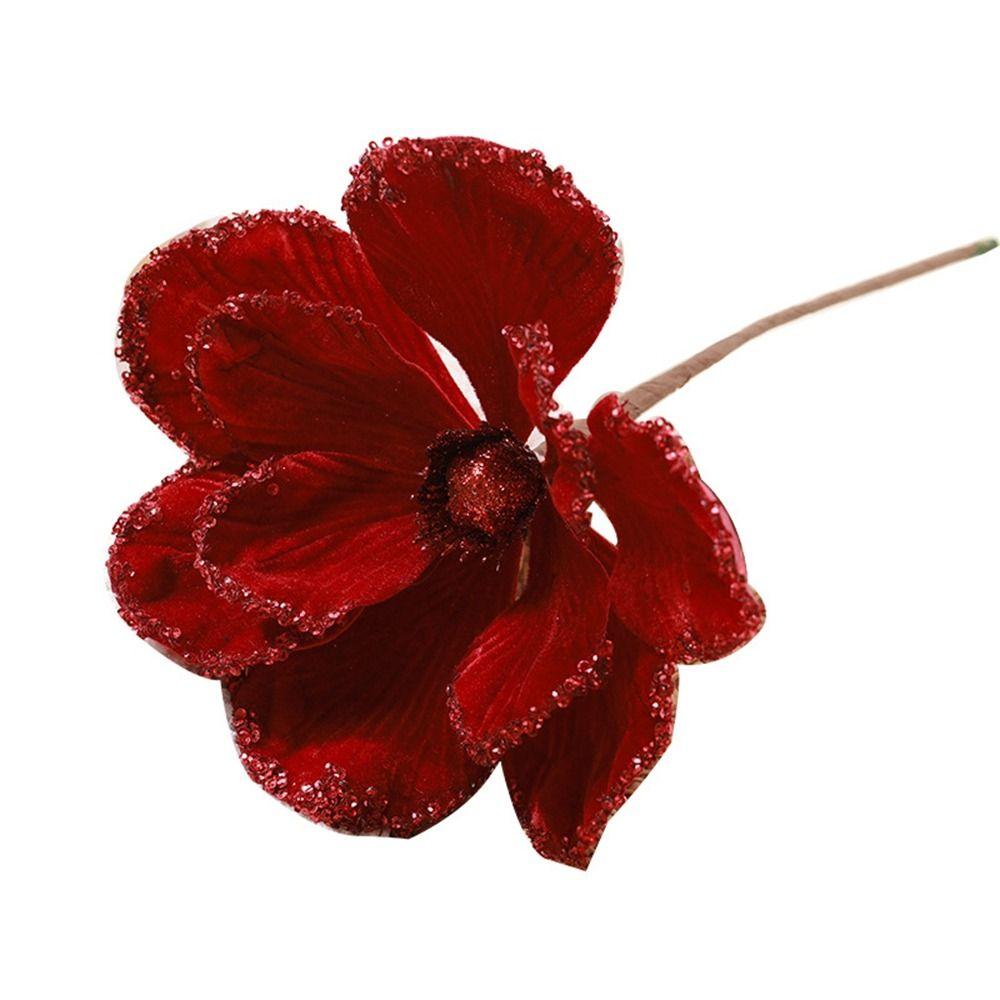 Fashion Artificial Christmas Flower Hanging Xmas Decorative Flowers Home Decor