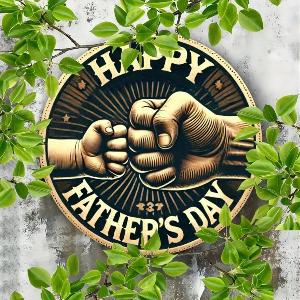 Vintage Metal Wall Art Rustic Decor Father's Day Gift