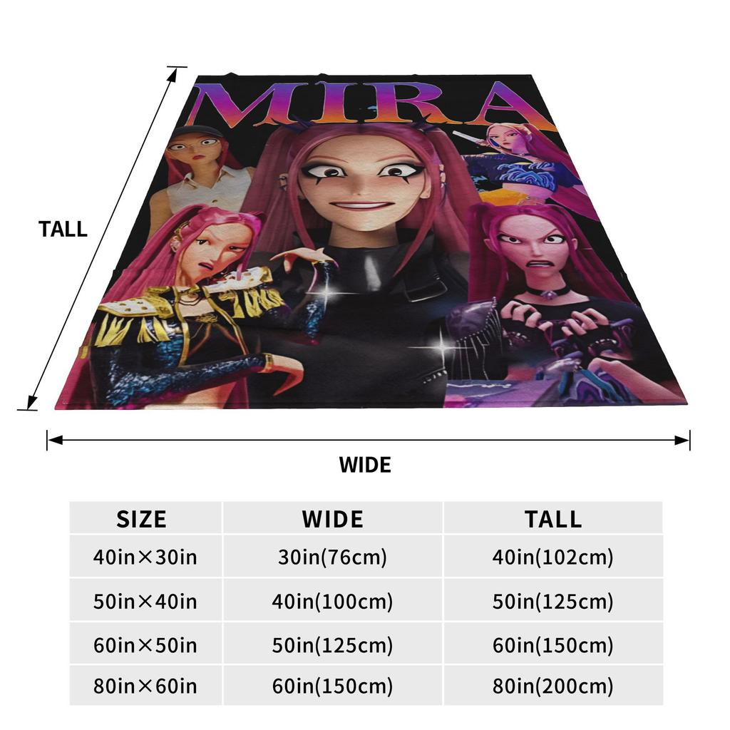 Mira Kpop Охотники на демонов Фланелевое одеяло Зима Мягкое одеяло для детей Уличное Пушистое покрывало Покрывало для дивана