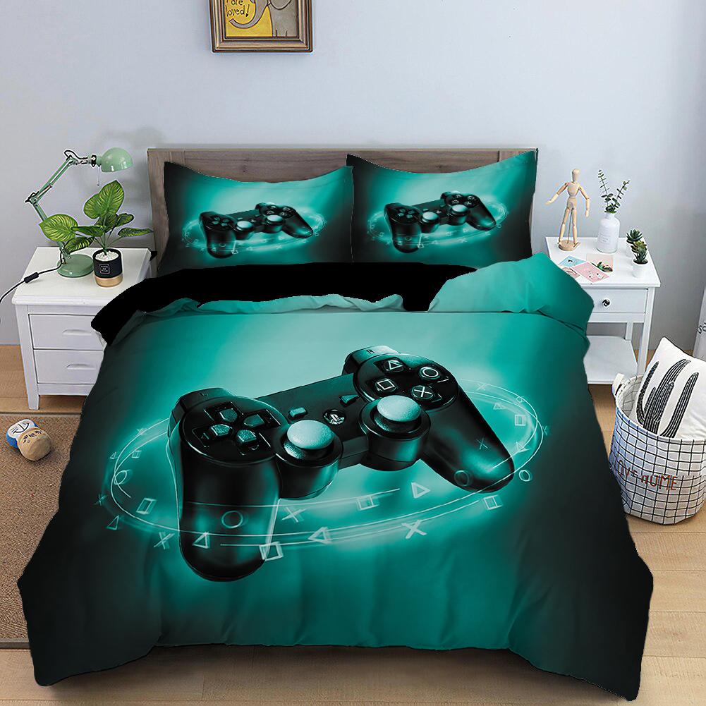 RunGrape Комплект постельного белья с пододеяльником Двуспальный Полуторный Квинсайз Кингсайз 240x220 Скандинавский Чехол на кровать 135 Евро Постельное белье Игровое Постельное белье 200x200