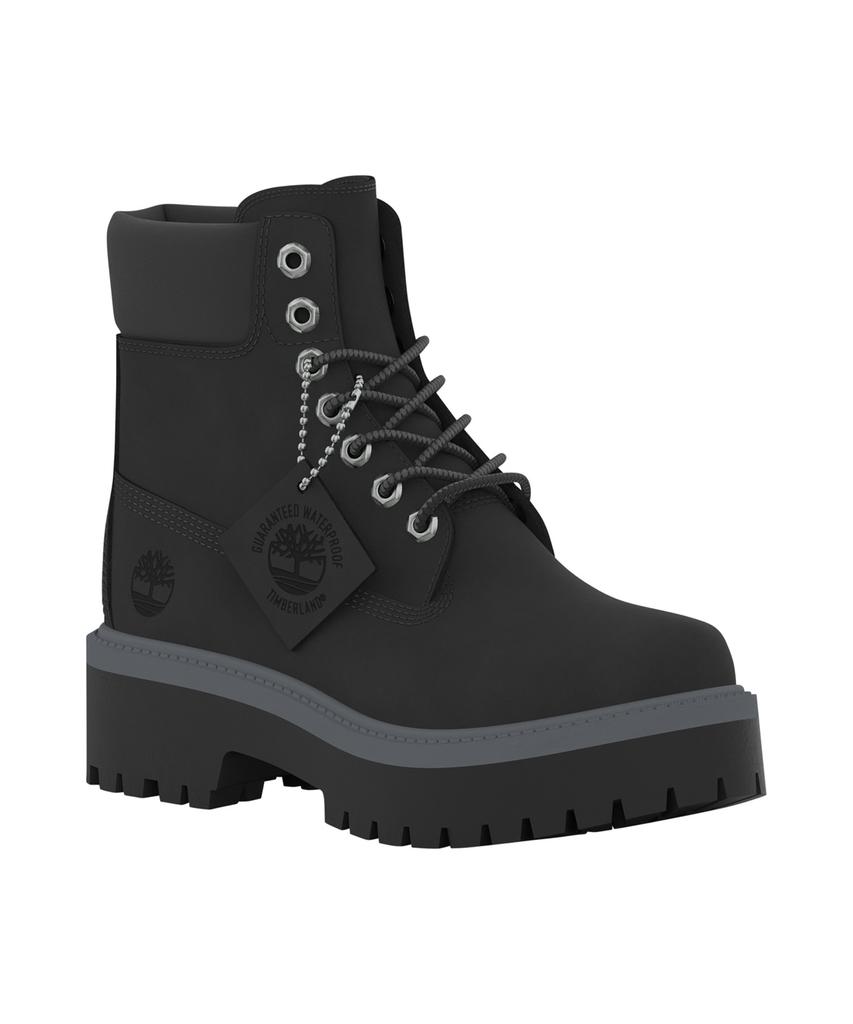 Timberland (Women'S) Stone Street 6-Inch Lace Waterproof Boots - Jet Black / A5Rh5-015