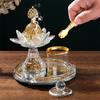 1 Набор Мусульманские Кадильницы Комната для Йоги Лотос Подарок Кристалл Роскошь Бриллиант Дом Стекло Набор Подставок для Благовоний Свадьба Несколько Вариантов