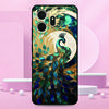 Colorful Pattern Phone Case For TCL NxtPaper 70 Pro 5G Painted TPU Black Back Cover Soft Silicone Funda Screen Protector Film