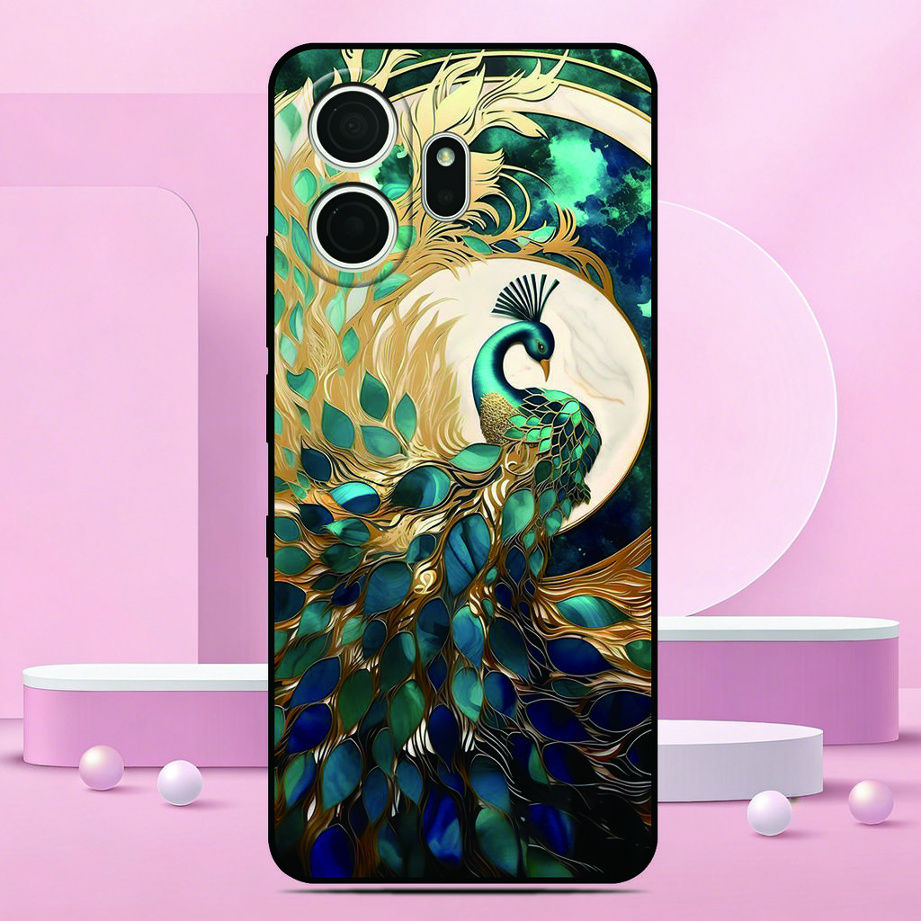 Colorful Pattern Phone Case For TCL NxtPaper 70 Pro 5G Painted TPU Black Back Cover Soft Silicone Funda Screen Protector Film