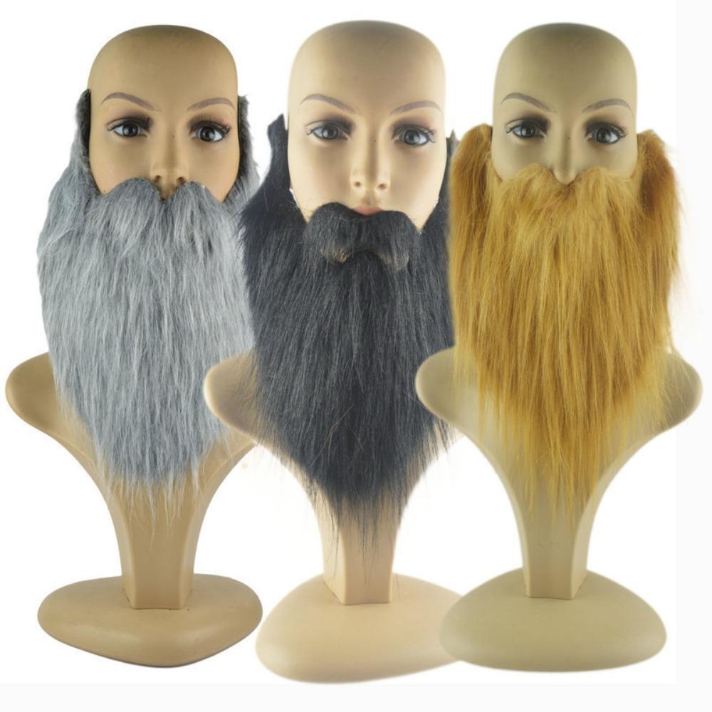 Artificial Cosplay DIY Fancy Dress Simulated Beard Fake Beard Long Fluff Beard Handmade Mustache