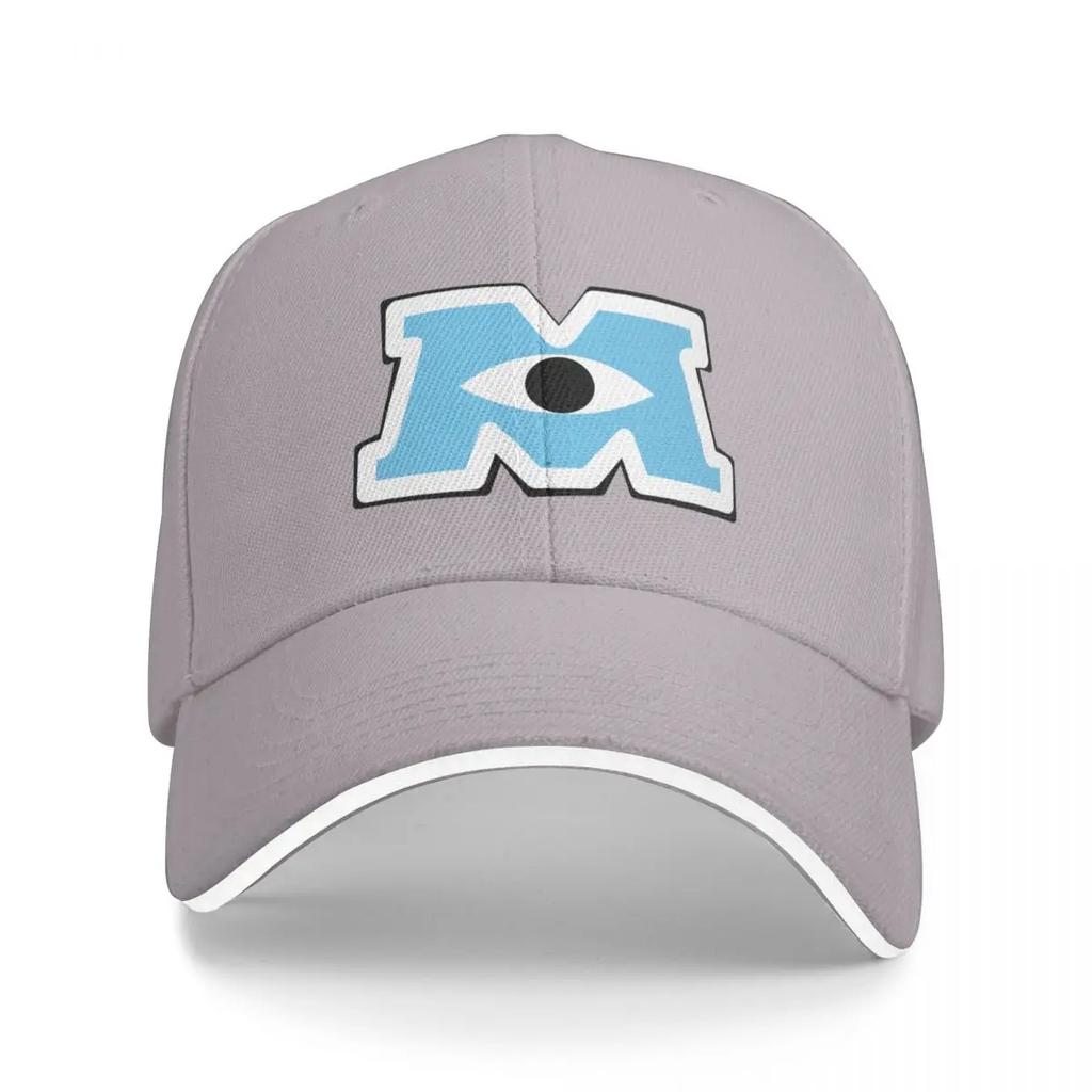 Логотип Monsters University Inc M Бейсболка Винтажная Рыболовная кепка Женские головные уборы Мужские