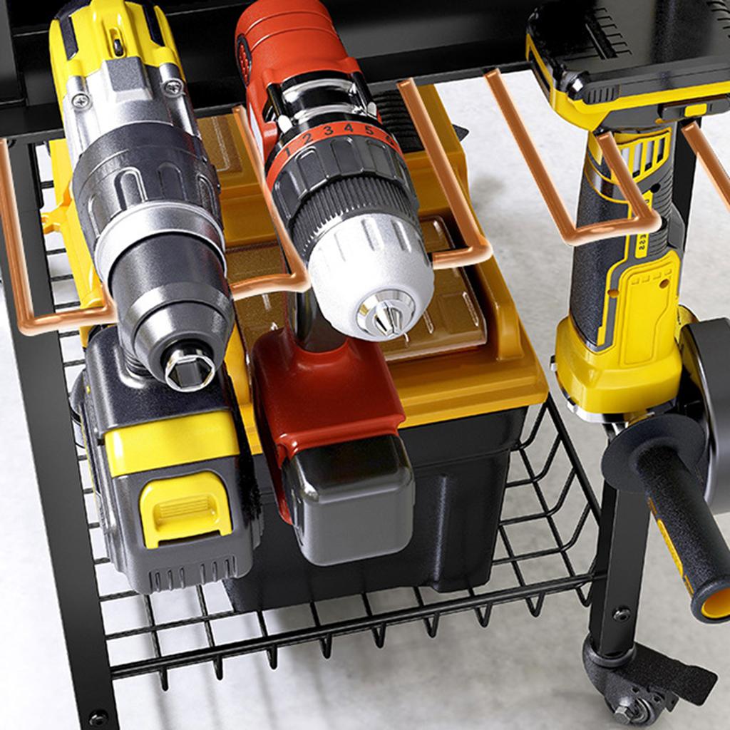 Тележка для инструментов механика, 3-х уровневая тележка для инструментов на колесах, вместимость, тележка для хранения инструментов для гаража, склада, отверток, гаечных ключей