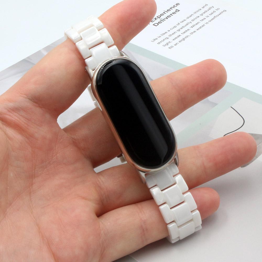 Ceramic Watchband for Xiaomi Smart Band 9 Strap Stainless Steel Bracelet Mi Band 8/9/10 Smartwatch Wristband Replacement for Man