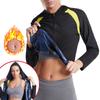 Ayollar sport fitnes svitshoti katta o'lcham shakllantiruvchi qorinni tortuvchi korset kapyushonli shakllantiruvchi kiyim