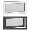 Basement Window RISOR 110 X 70 Cm PVC and Glass Anthracite