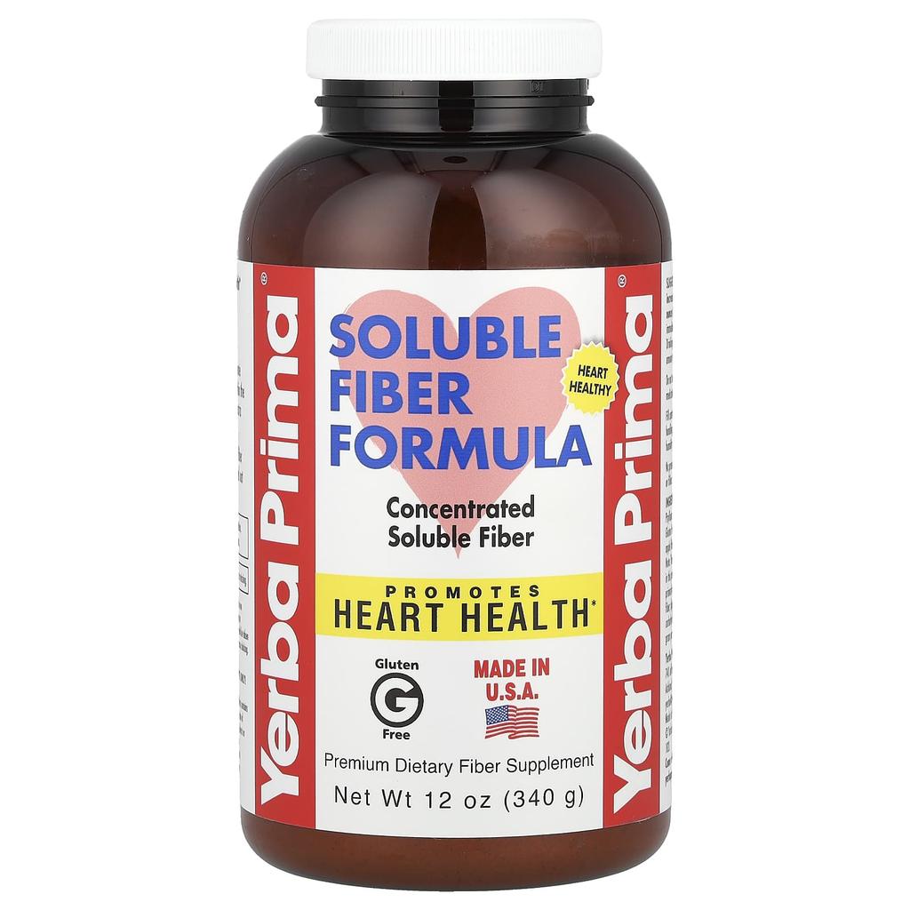 Yerba Prima Soluble Fiber Formula, 12 Oz (340 G)