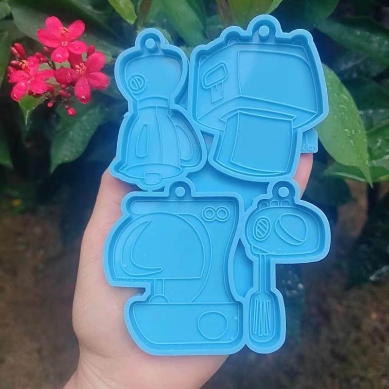 Силиконовая форма для DIY брелоков в форме Кофемашины и Хлебопечки, Подвеска, Форма для эпоксидной смолы, Изготовление брелоков, сережек, Поделки