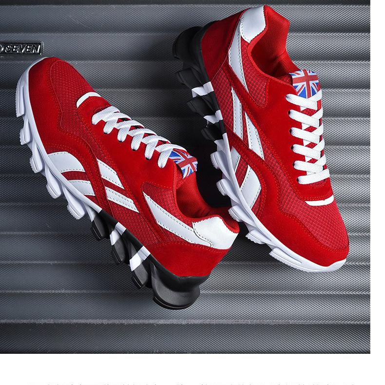 Мужская модная спортивная обувь из сетки EVA, дышащая, с язычком в виде флага Великобритании, прочная, зигзагообразная подошва, легкий вес, 5 вариантов цвета, активный образ жизни