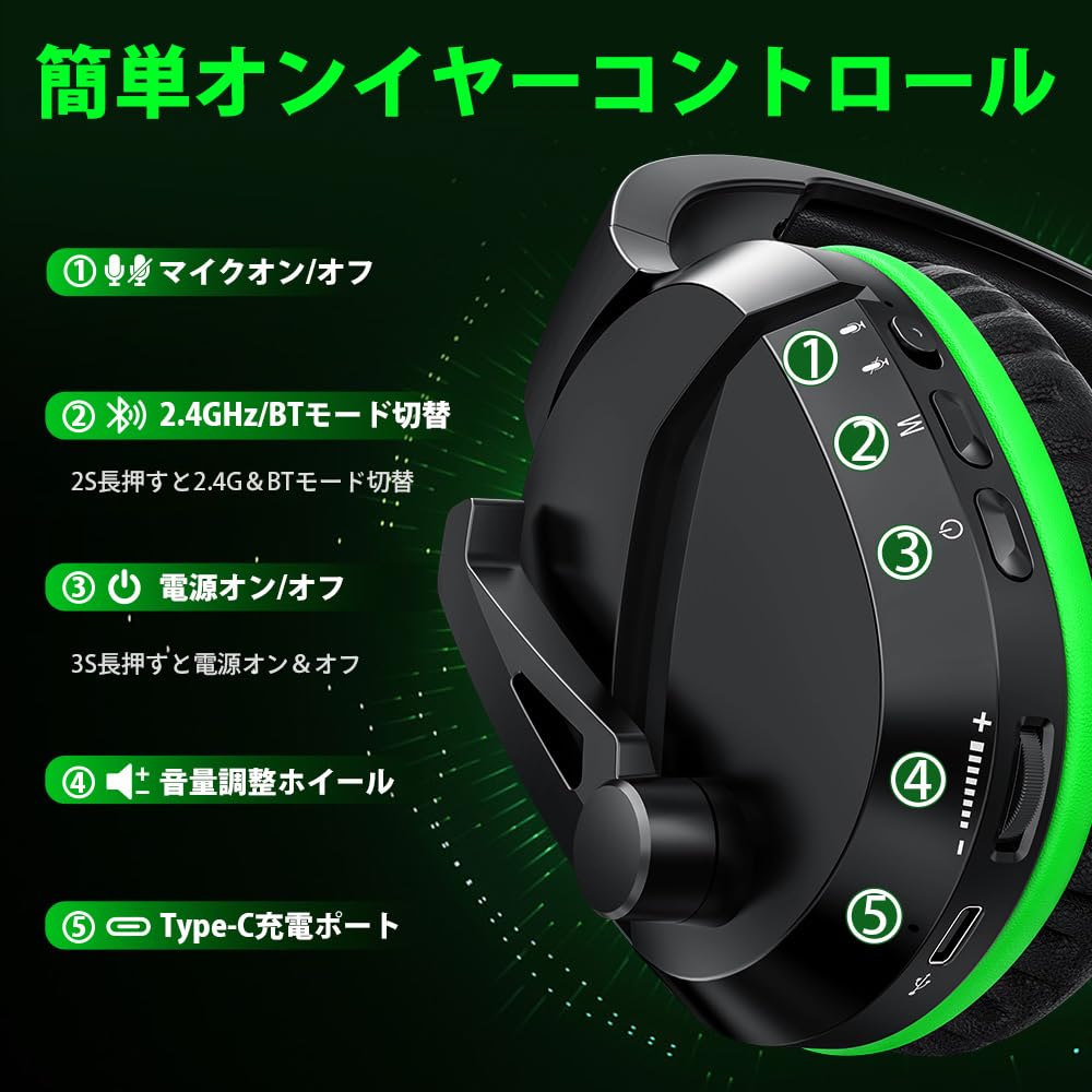 Игровая гарнитура WolfLawS X3, беспроводная Bluetooth-гарнитура с шумоподавлением, микрофон, 3D-стерео, 50-мм драйвер, 60 часов непрерывного использования, низкая задержка, FPS-игры