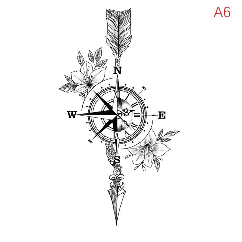 Водонепроницаемая временная татуировка-наклейка перо ключица лодыжка флэш-тату дракон змея цветы боди-арт рука поддельный рукав татуировка для женщин