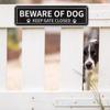 Beware Of Dog Signs, Aluminum Signs, Keep Fences Or Closed Signs For Dogs Signs Pendants Decorative Door Number (1 Piece)