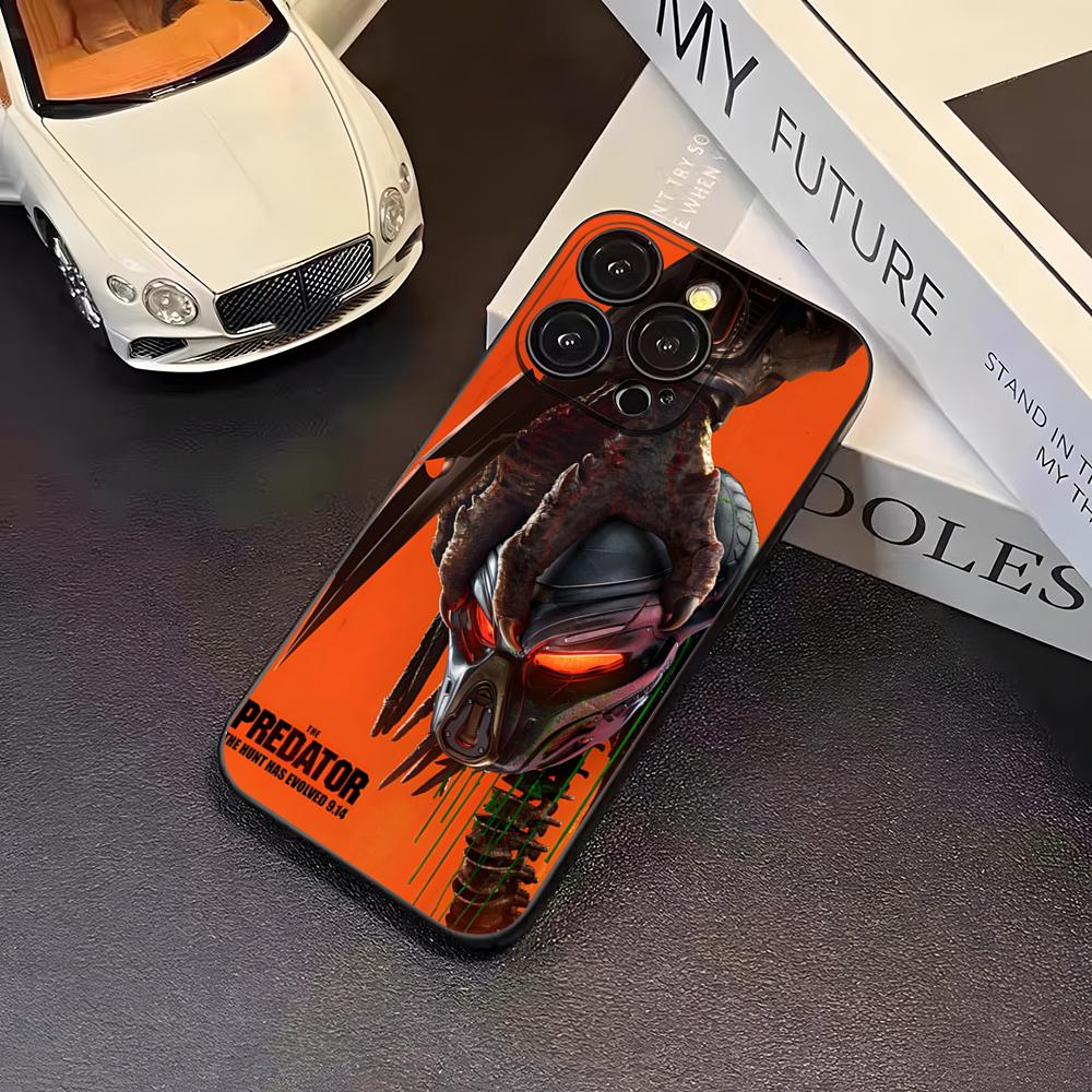 Чехол для телефона 'Хищник' (P-Predator) для 16 Pro Max Iphone 17 Pro Max 14 15 Plus 12 13 11 Pro Xr X Xs SE Задняя крышка