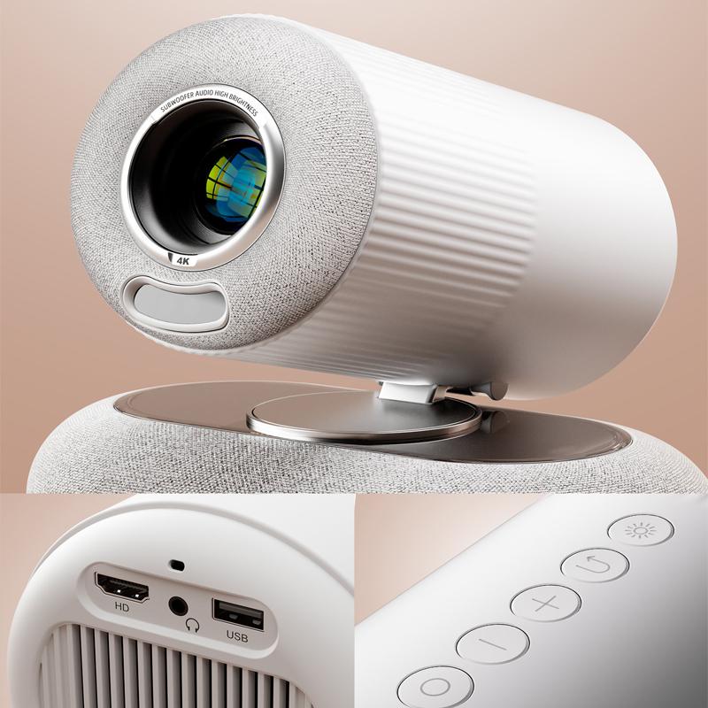 Vivicine Новейший YT900 Android 13 1920x1080p Full HD 1080p Проектор для домашнего кинотеатра, Автофокус, Автоматическая коррекция трапецеидальных искажений