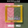 Maybelline Палетка пигментированных теней для век New York Color Rivals 3 г Стойкая Водостойкая Матовая Шиммер Дуо Urban X Wild