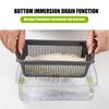 Vegetable Cutter 15-in-1 Evenly Cut with Storage Box Shredding Slicing Grating Dicing Multi-purpose Kitchen Vegetable Cutter Kitchen Supplies