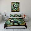 Futuristic robotic dinosaur design Bedding sets Duvet cover sets Duvet covers Pillowcases(1 * Duvet Cover 2 * Pillowcases without duvet insert)