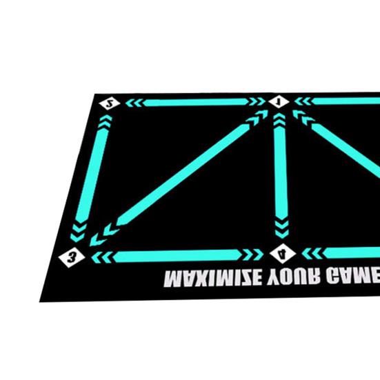 Футбольный тренировочный коврик с контролем ведения мяча, складной износостойкий нескользящий резиновый вспомогательный коврик для ног, спортивные аксессуары