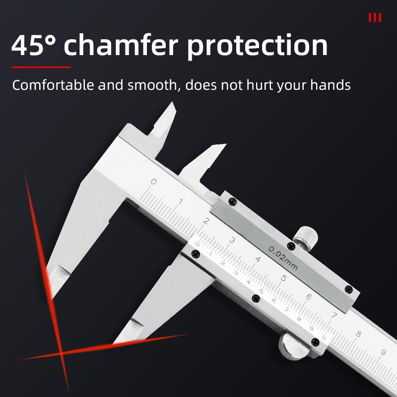Штангенциркуль с нониусом из углеродистой стали 0-150 мм 0-200 мм 0-300 мм Стопорный винт Штангенциркуль с нониусом из нержавеющей стали от BeBosLook