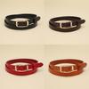 Elegant Cowhide Leather Ladies Fashion Belt With Alloy Pin Closure Work For