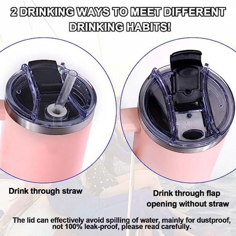 1 шт. 40 унций брызгозащищенные пластиковые крышки Themos для чашки Staney с ручкой крышка для бутылки крышка для чашки