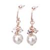 LOKUMI Made In K18 Swing Nickel Earrings, Japan, 18K, Post, K18, Hypoallergenic, Pearl, Bijou, Earrings, Small, Small, Women's, Simple, Popular,