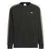 adidas Originals Толстовка с полосками Fw25, Мужская, Свободный крой, Круглый вырез, Длинный рукав, Черная KC0107