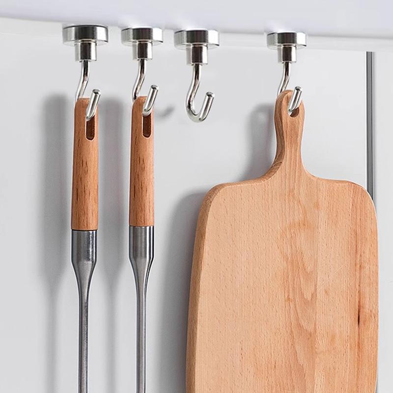 10/1 шт. металлический прочный магнитный крючок настенный сверхпрочный магнитный крючок для ключей одежда для дома кухня ванная комната крючок для хранения