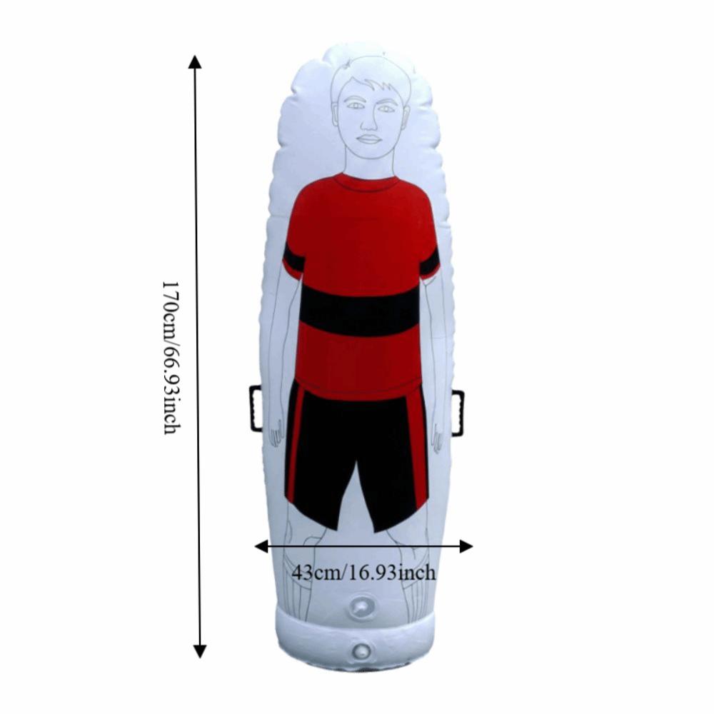 Freestanding Base Inflatable Mannequin Human-Shaped Print Football Practice Target Beginner Drills