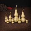 Полые ornaments-тыквы Чистая латунь Тыква Бытовая Длинная ручка Наклонная голова Открытие Крышка для открытия Фэн-шуй Медные металлические изделия