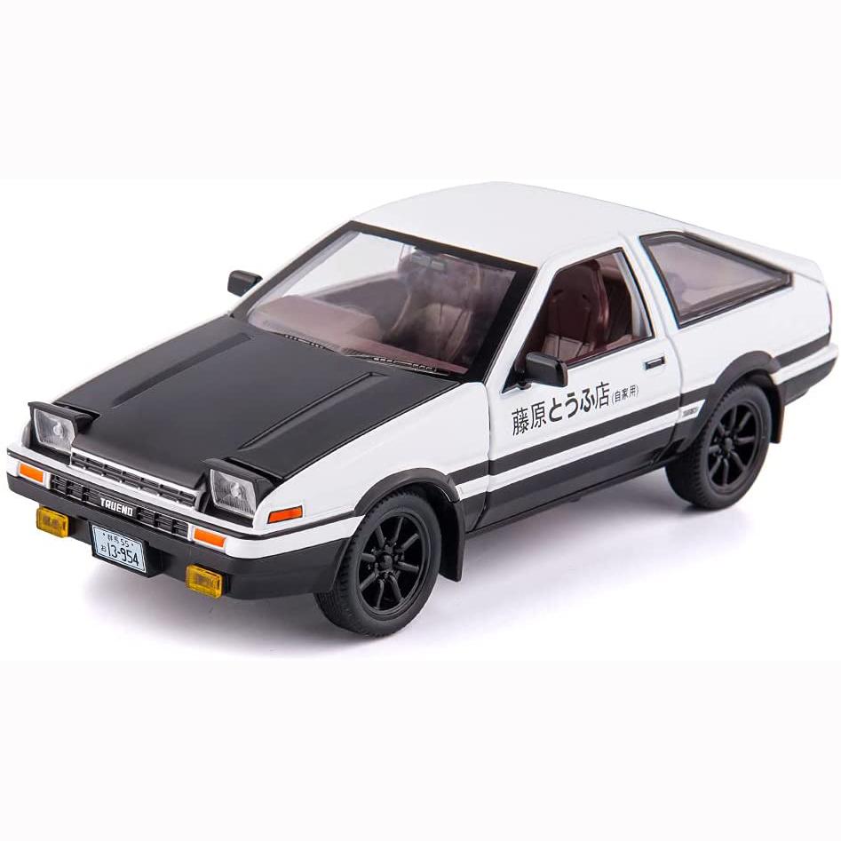 1:20 Toyota AE86 Начальная модель автомобиля D, игрушечный автомобиль из цинкового сплава со звуком и светом для детей, подарок для мальчиков и девочек