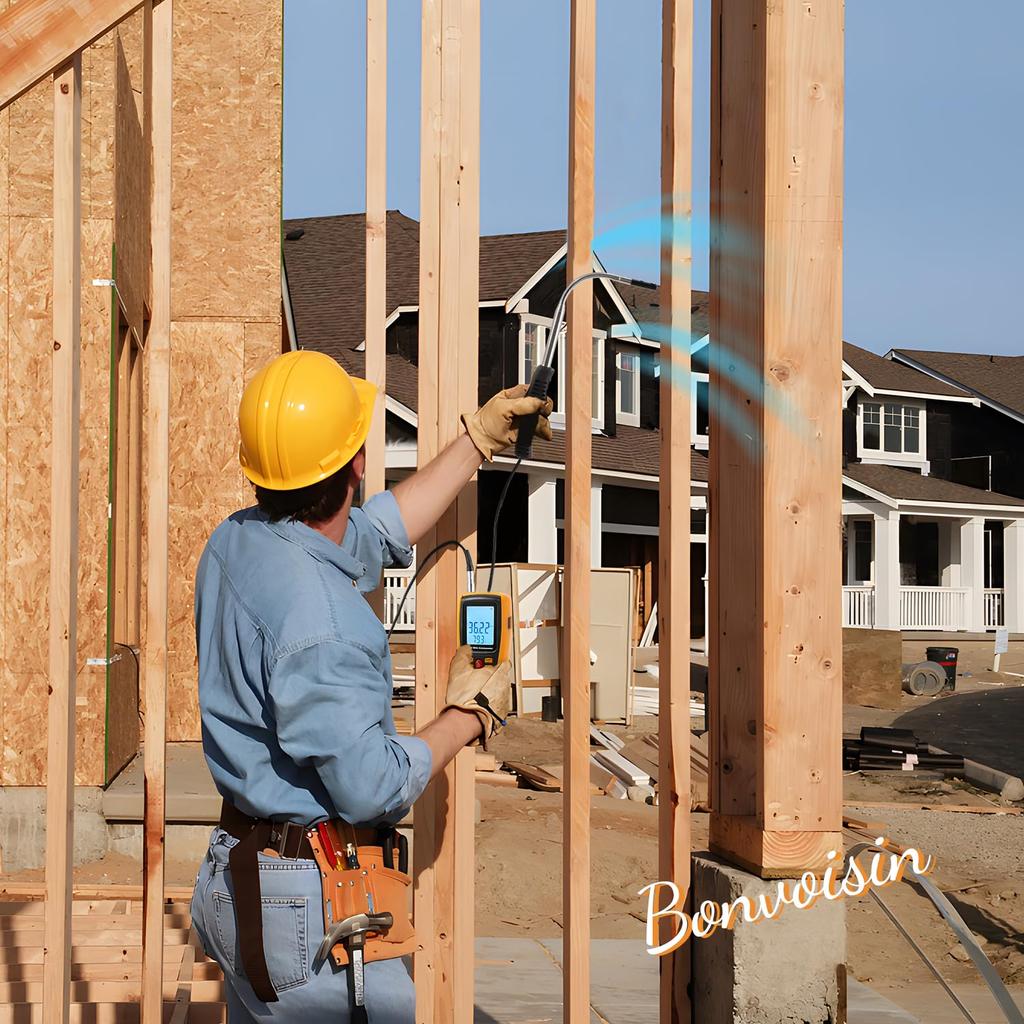 Цифровой измеритель воздушного потока Bonvoisin с термоанемометром, работающий от батареи, не высокопроизводительный, с японским руководством в комплекте Анемометр, Измеритель, Тип,