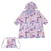 Kukka со Светоотражающим Рюкзаком с Отделениями и Регулируемыми Подворотами для Ношения Поверх Детского Дождевика 83382, 110см, Гиппопотам, Фиолетовый, Лента,