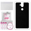 apgo Protective Skin Sticker for the Back Compatible with Nokia 8 Sirocco, Wrap Film, Foil, Vinyl - Pattern Matte Black