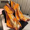 Elegant for Lotus Print Scarf for Women - Soft, Lightweight Shawl | Perfect for Warmth & Decoration