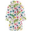 Children's Long Bathrobe Printed Flannel Pajamas