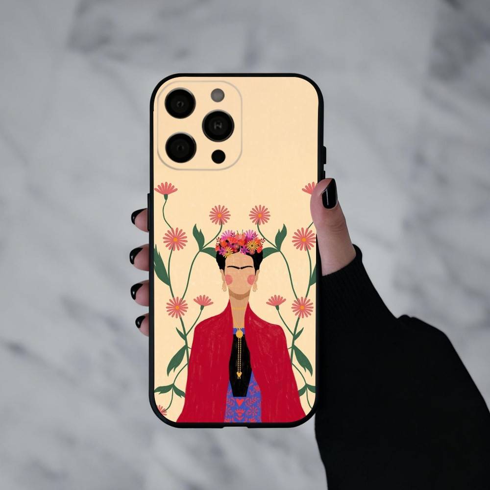 F-Frida-A K-Kahlo-g A-Art Phone Case For iPhone 17pro, 16,15,14,13,12,11 X XR Plus,Others Soft Black Cover